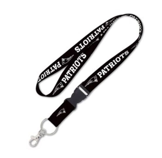 NE Patriots Long Lanyard Key Ring