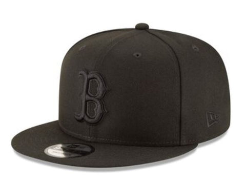 Boston Red Sox Black on Black Snapback