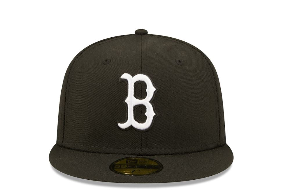 Boston Red Sox Black White Snapback