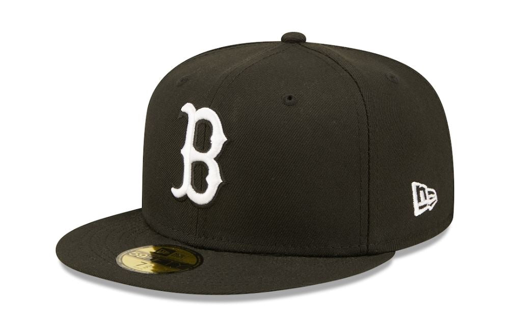 Boston Red Sox Black White Snapback