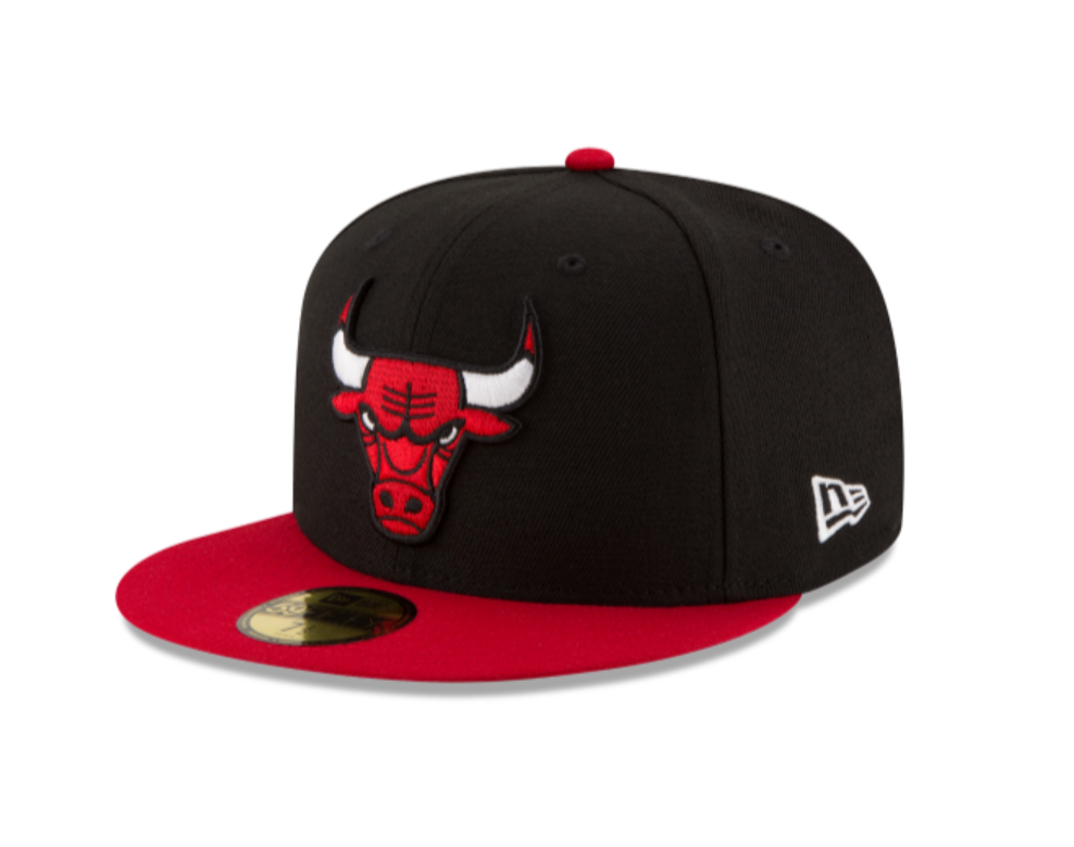 Chicago Bulls Black 2Tone OTC Fitted Cap