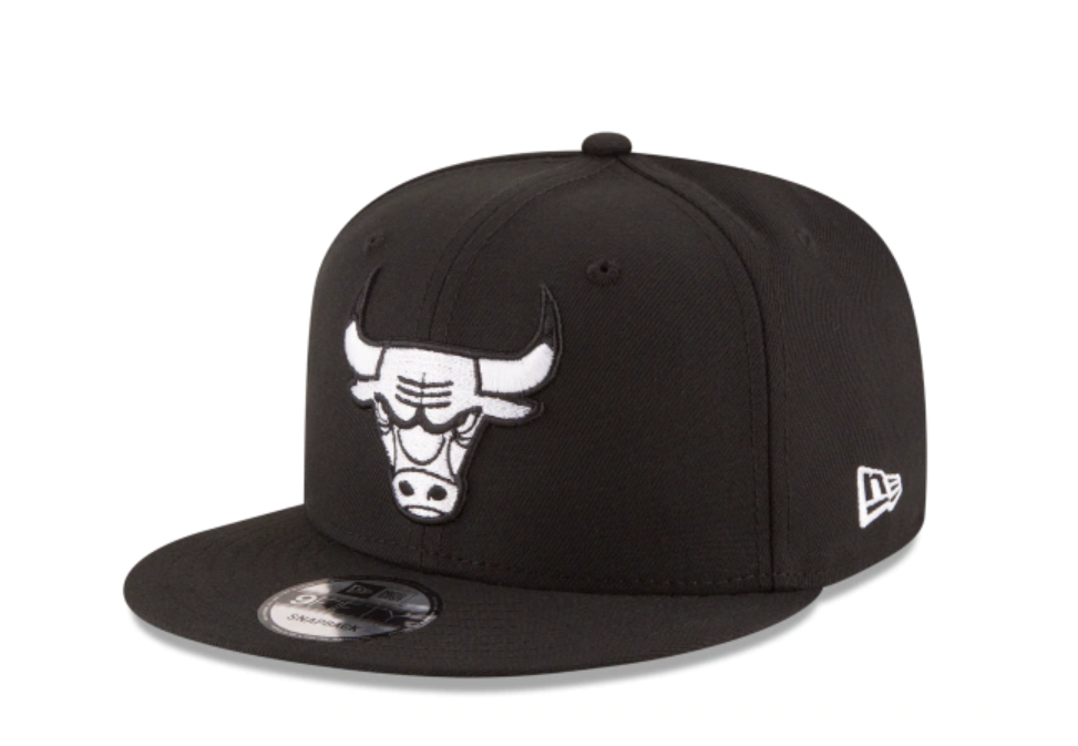 Chicago Bulls Black White Snapback