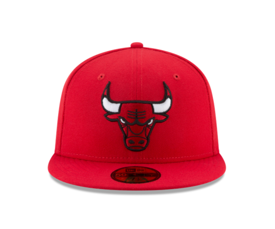 Chicago Bulls FLANNEL SNAPBACK Grey-Red Hat by New Era