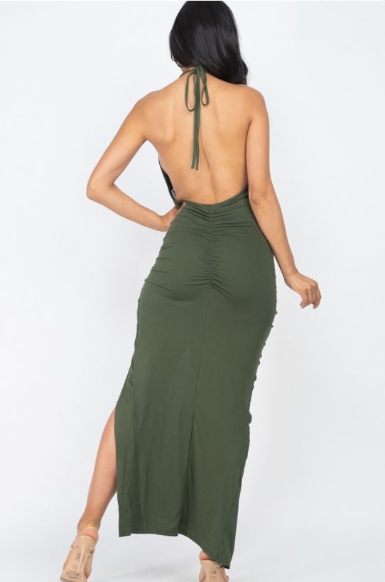 Halter Backless Dress 2906