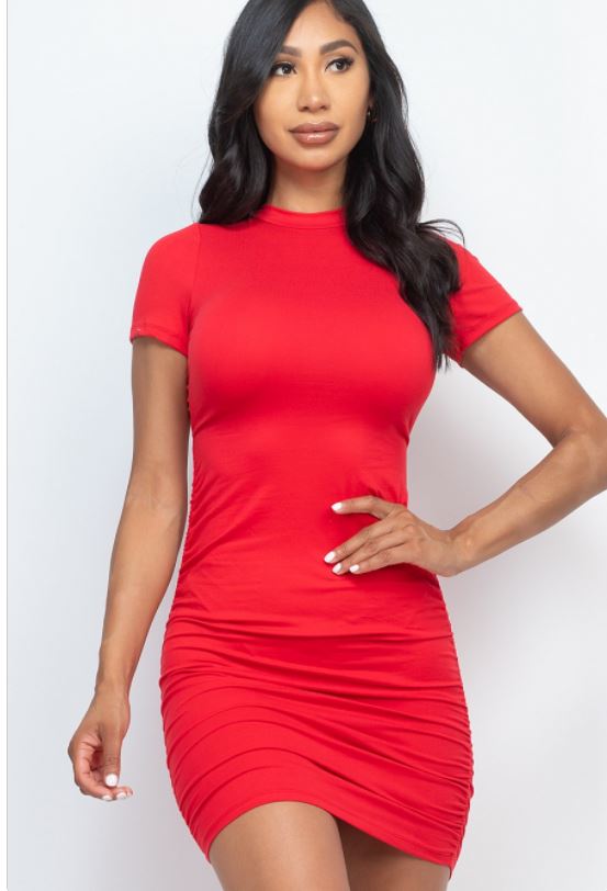 Open Back Bodycon Dress 3260