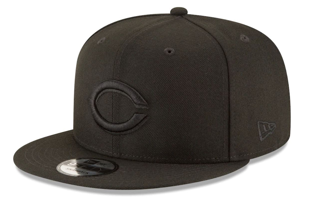 Cincinnati Reds Black Black Snapback