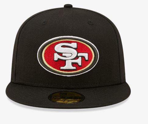 SF 49ers Black OTC Fitted Cap