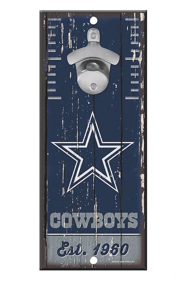 Dallas Cowboys Wooden Bottle Opener