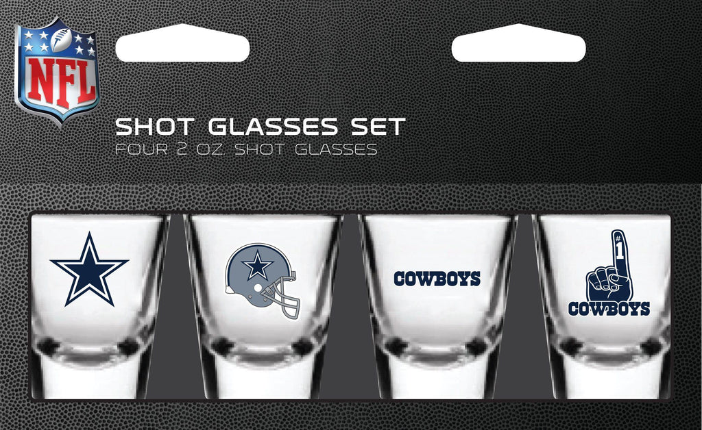 Dallas Cowboys Shot Glasses 4 Pieces