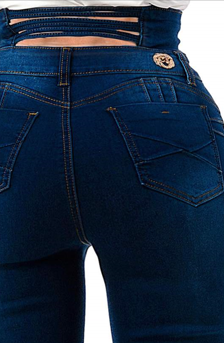 High Waist Flare 4 Button Jean Cutie Pie (FINAL SALE)