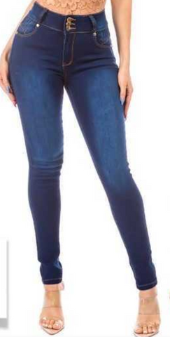 High Waist 3 Button Skinny Jeans Cutie Pie (FINAL SALE)