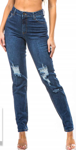High Waist Streight Leg Jeans