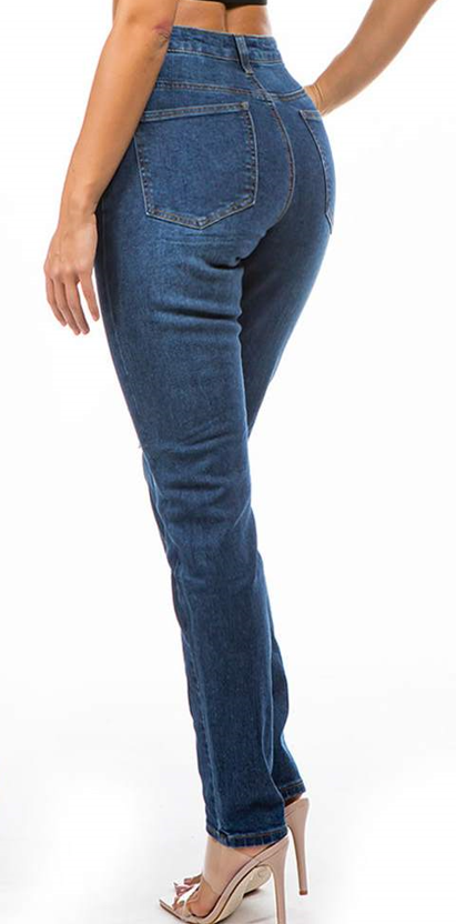 High Waist Streight Leg Jeans