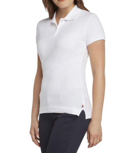 Dickies Girl Juniors' Short Sleeve Pique Polo Shirt