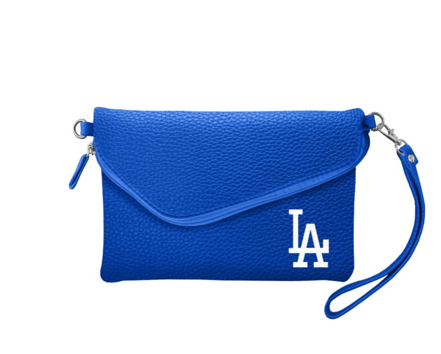 LA Dodgers Crossbody Fold Over Purse - Craze Fashion