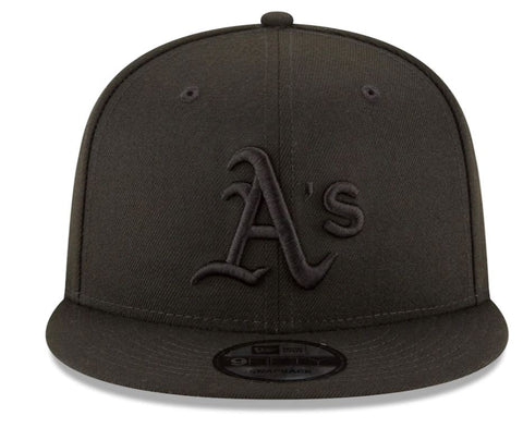 Oakland A's Black Black Snapback