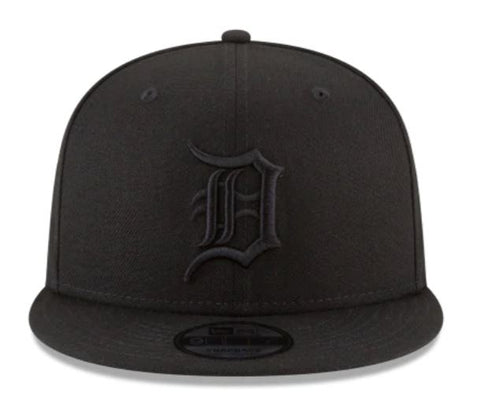 Detroit Tigers Basic Black Black Snapback