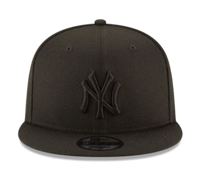 NY Yankees Black Black Snapback