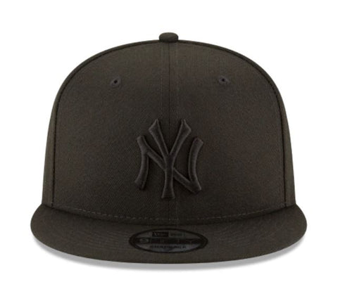 NY Yankees Black Black Snapback