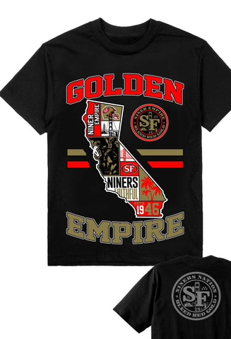 Golden Empire 49ers State Tee