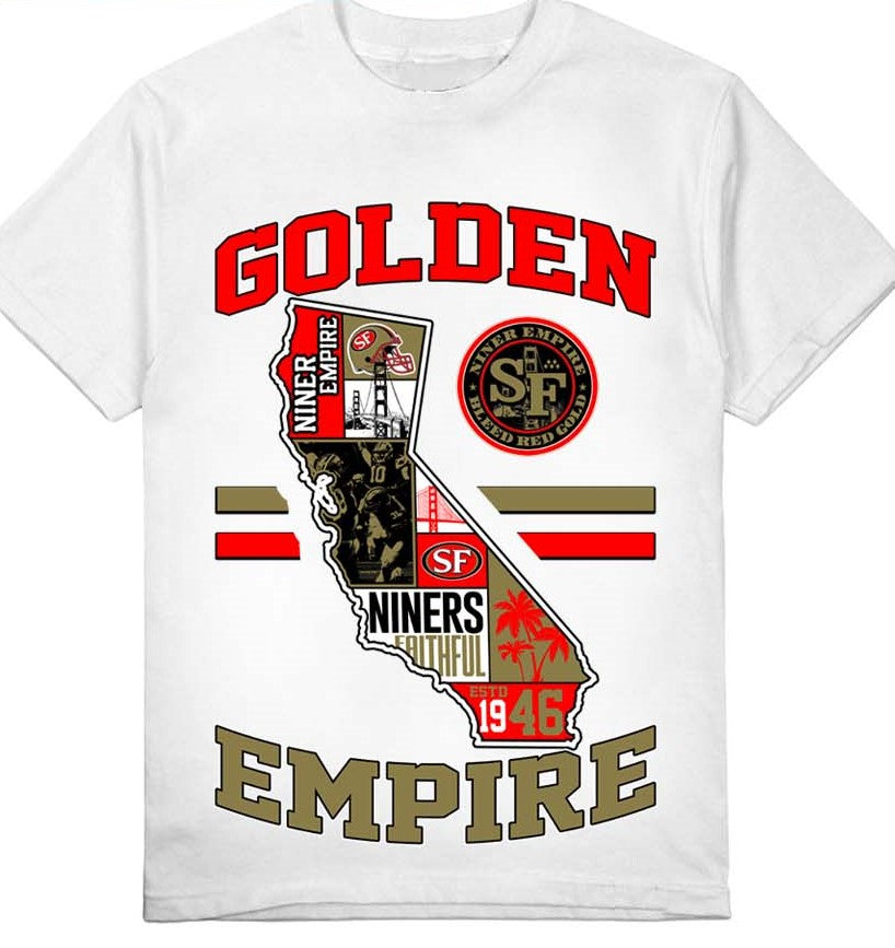 Golden Empire 49ers State Tee