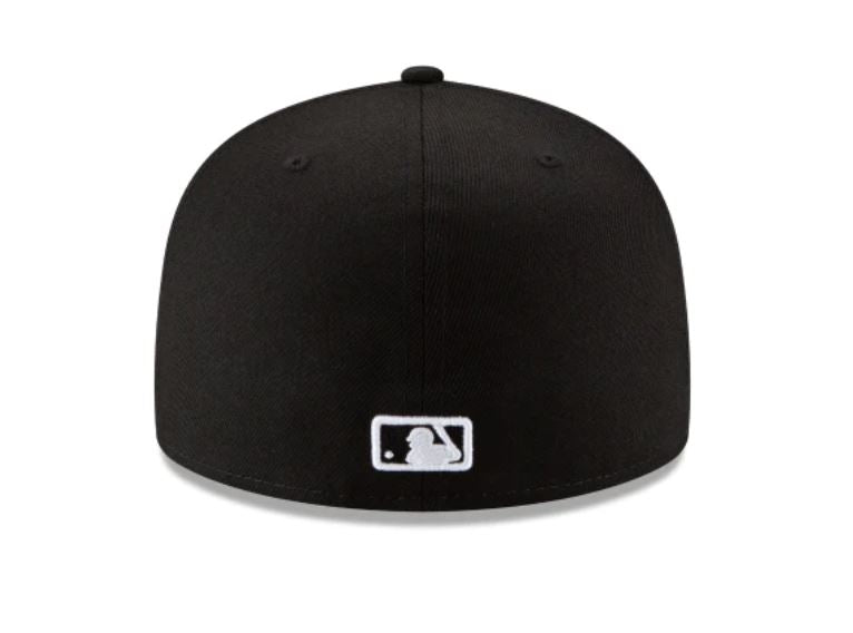 LA Dodgers Black Outline Fitted Hat