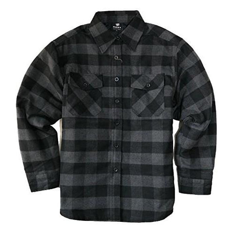 Yago Flannel Penalton Jacket Black/Charcoal A3B