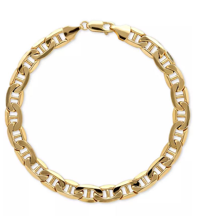Chain Bracelet Gold Plated 8"