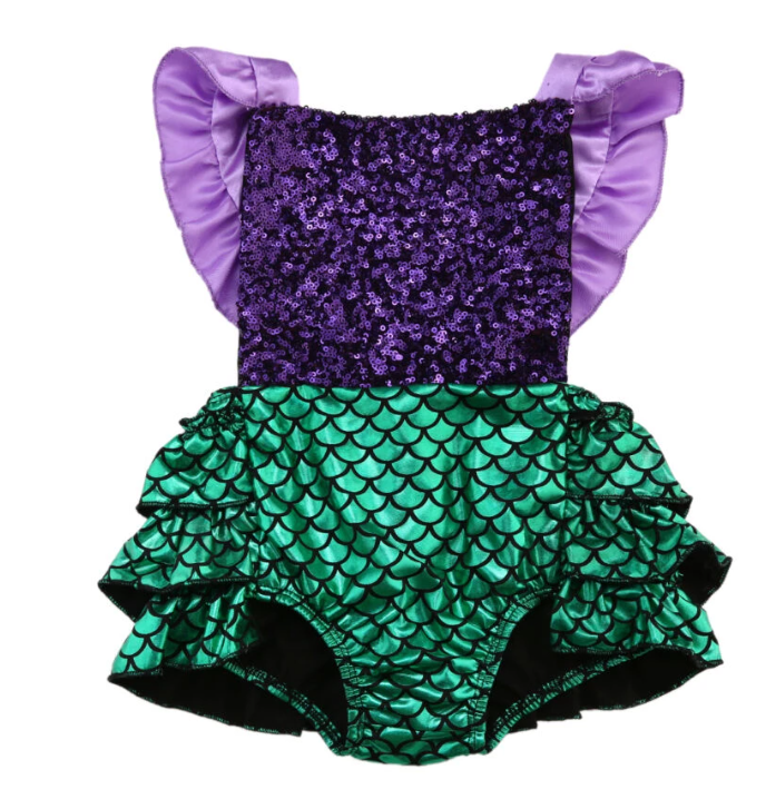 Mermaid Halter Romper ( FINAL SALE )