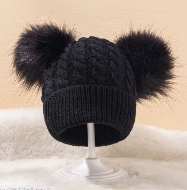 Toddlers Pom Knit Hat