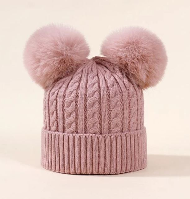 Toddlers Pom Knit Hat