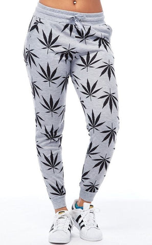 MJ Leaf Pattern Joggers
