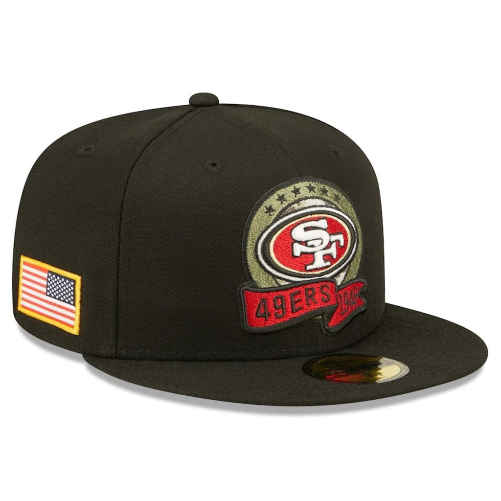 SF 49ers Salute To Service 22 Fitted Cap