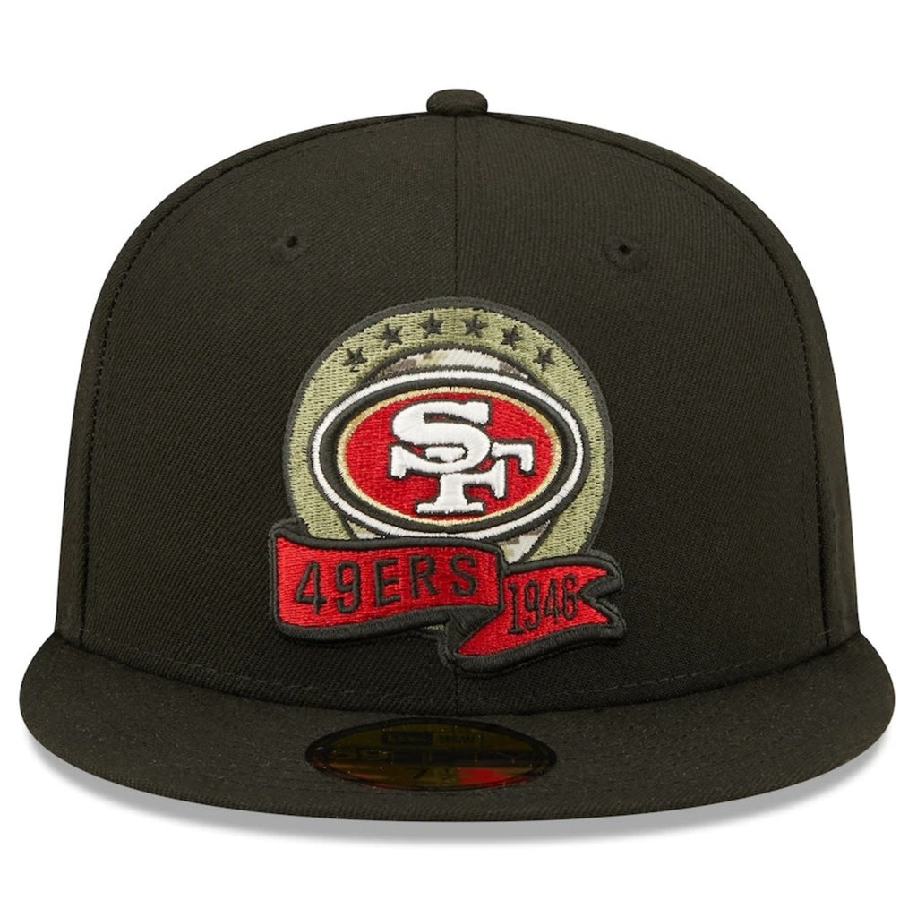 SF 49ers Salute To Service 22 Fitted Cap