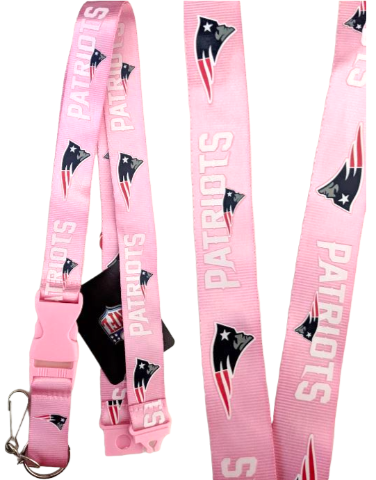 NE Patriots Long Lanyard Key Ring