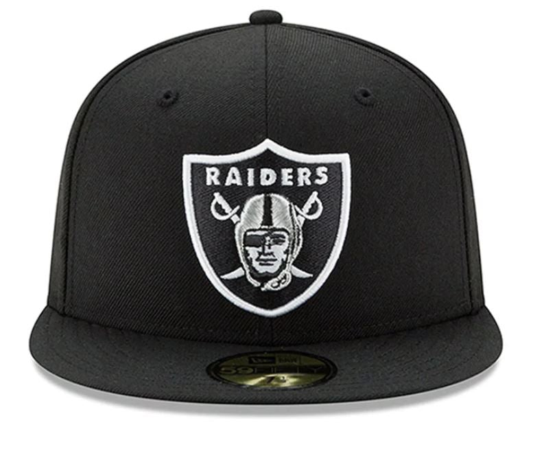 LV Raiders Black OTC Basic Fitted Cap