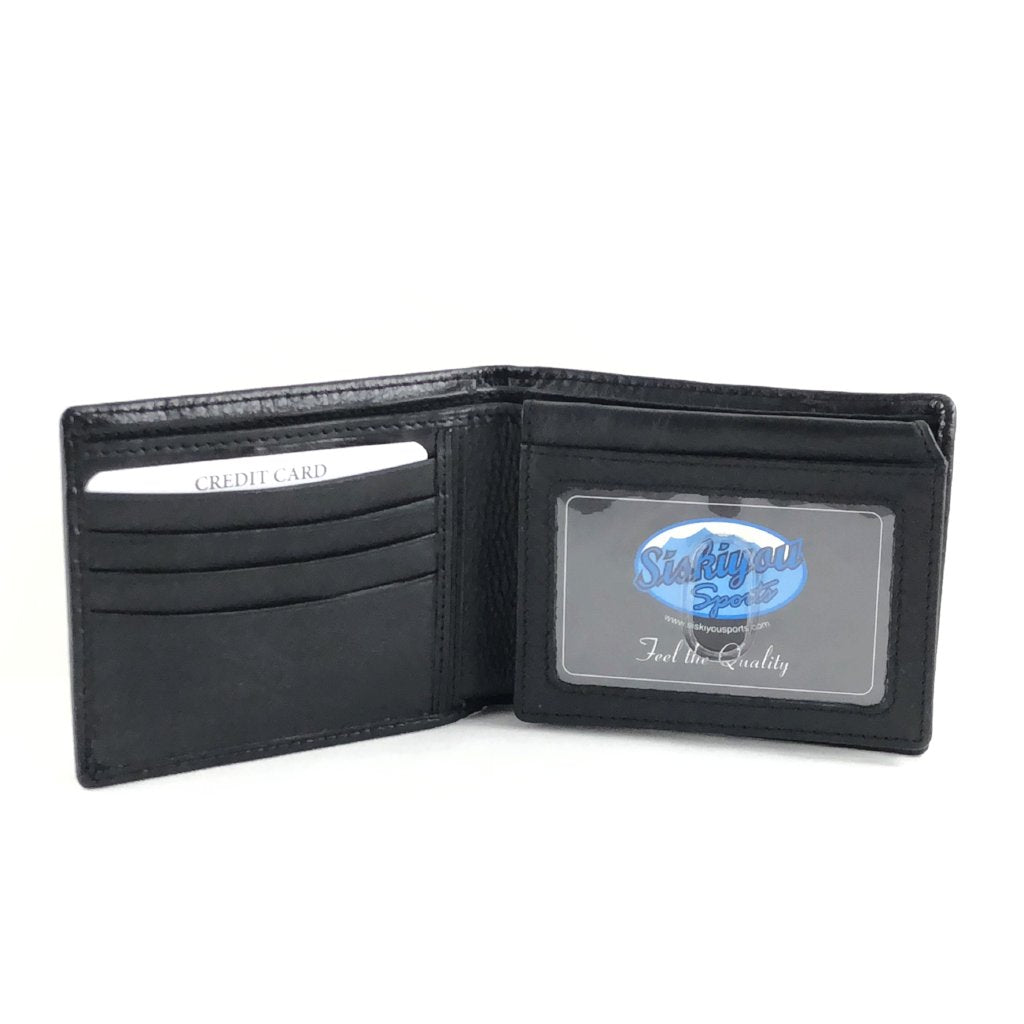 NCAA Siskiyou Sports Mens Louisville Cardinals Leather Bi-fold Wallet One  Size Black