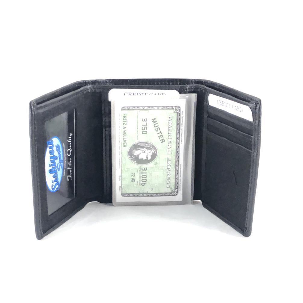 Oakland Raiders Leather Tri-Fold Wallet