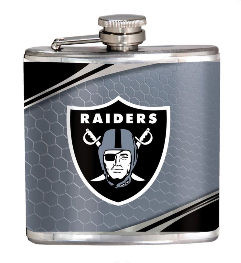 LV Raiders 6oz Hip Metal Flask