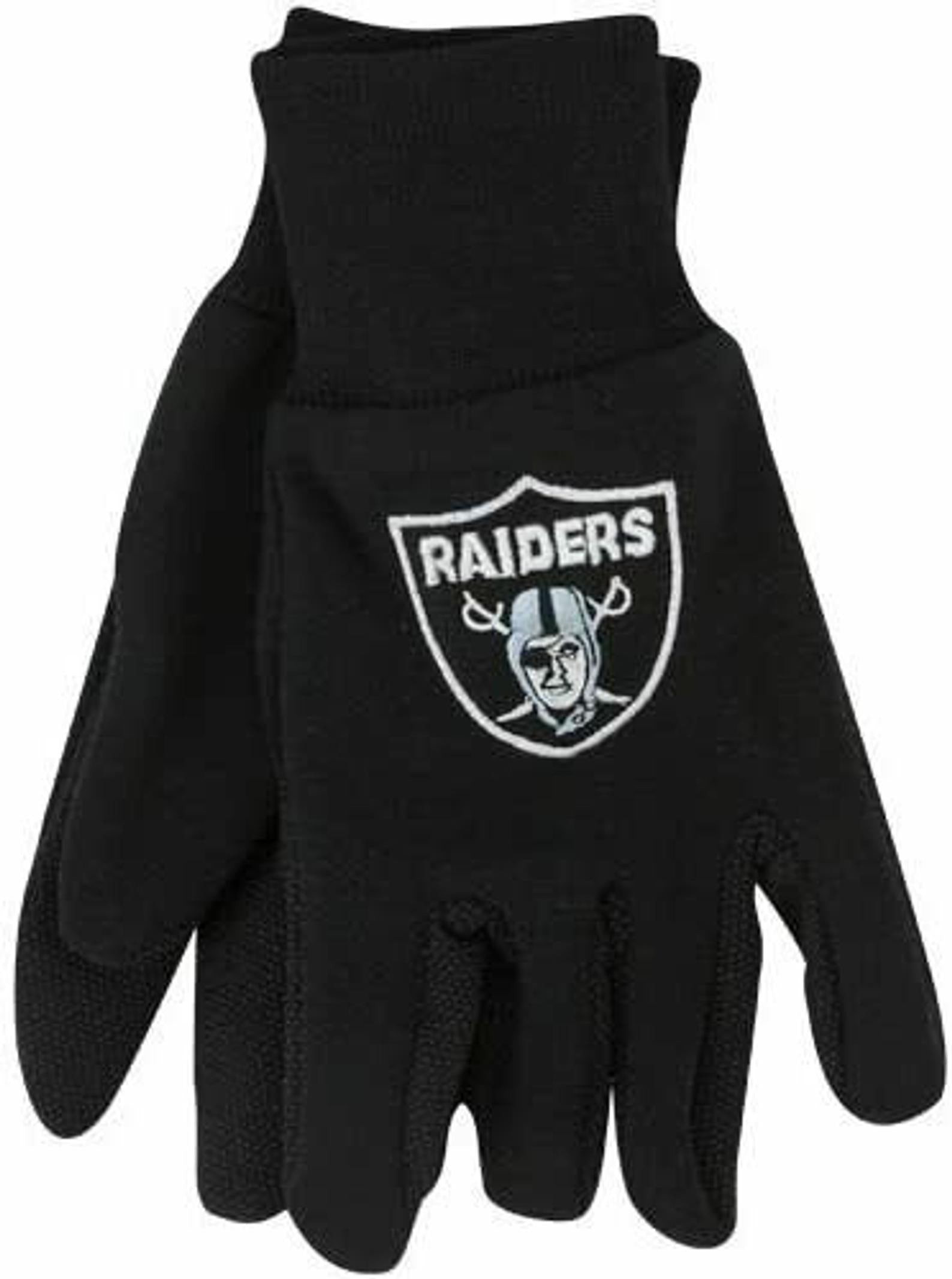 Oakland Raiders Two Tone Adult Size Gloves