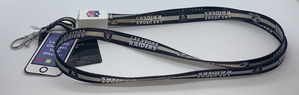 LV Raiders Charger Lanyard