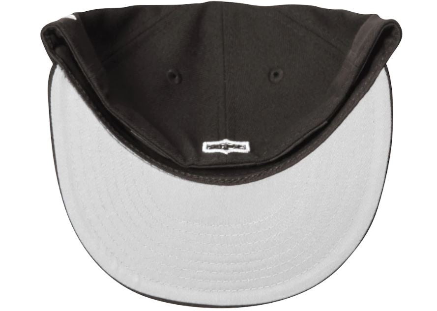 LV Raiders League Black White Fitted Cap