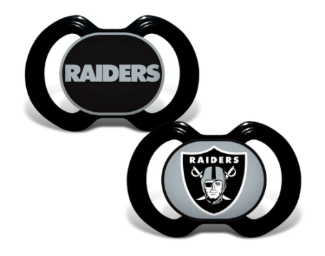 LV Raiders Baby Pacifiers 2 Pack