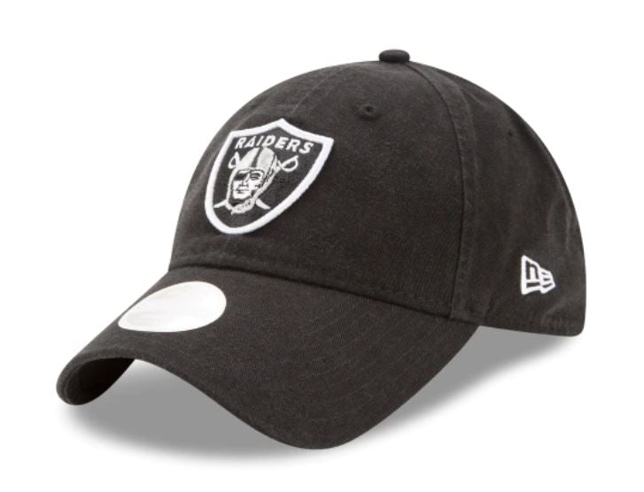 Oakland Raiders New Era Women's Primary Preferred Pick 9TWENTY Adjustable Hat - Black