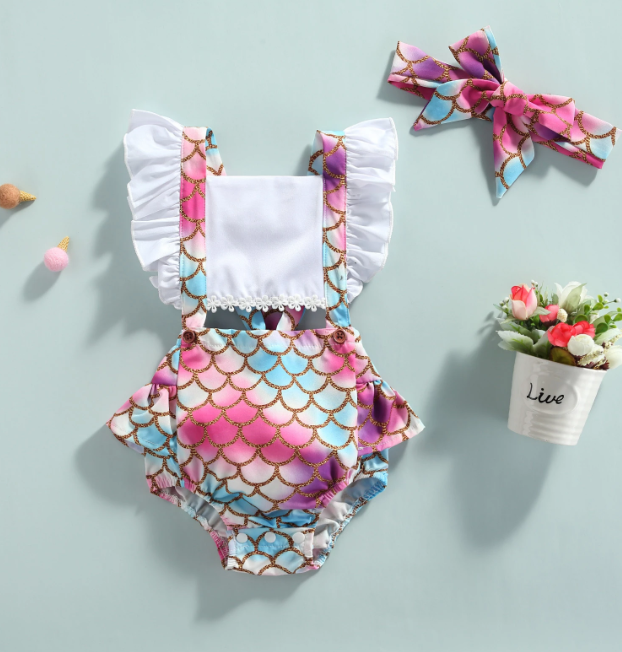 Mermaid Rainbow Romper (FINAL SALE)