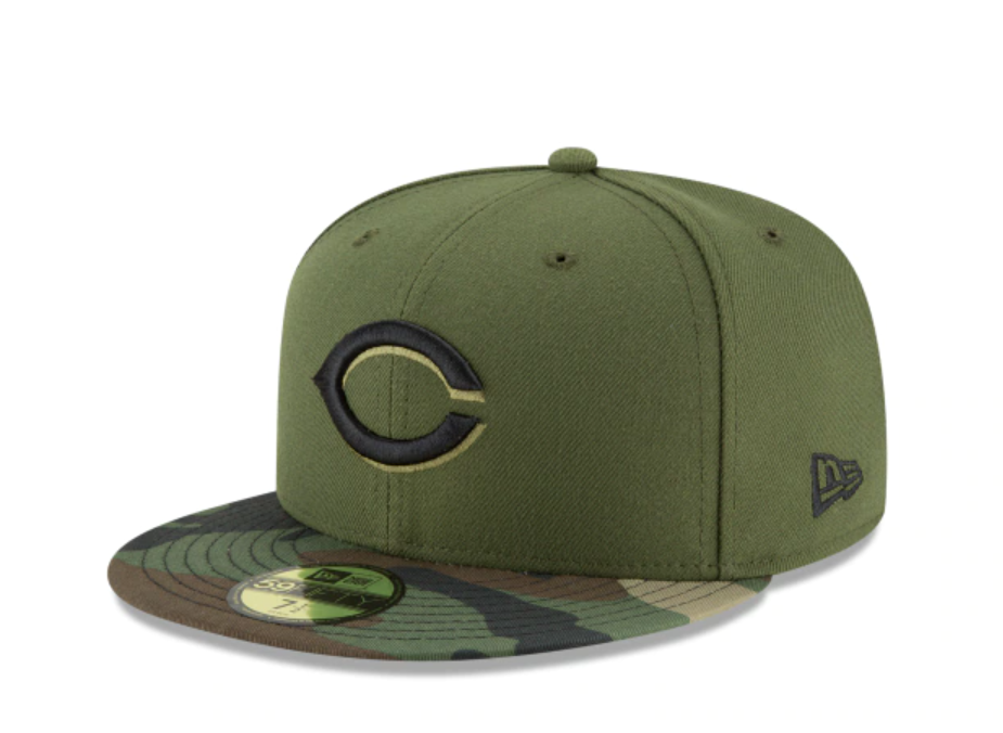 Cincinnati Reds Army Green Hat