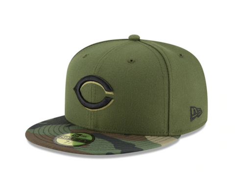 Cincinnati Reds Army Green Hat
