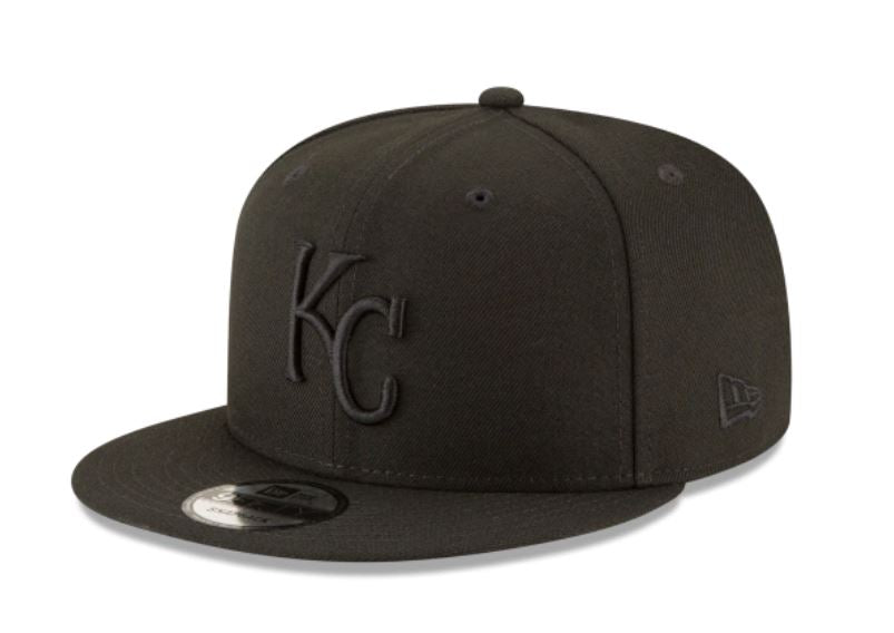 Kansas City Royals Basic Black on Black Snapback