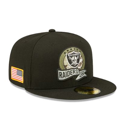 LV Raiders Salute To Service 22 Fitted Cap
