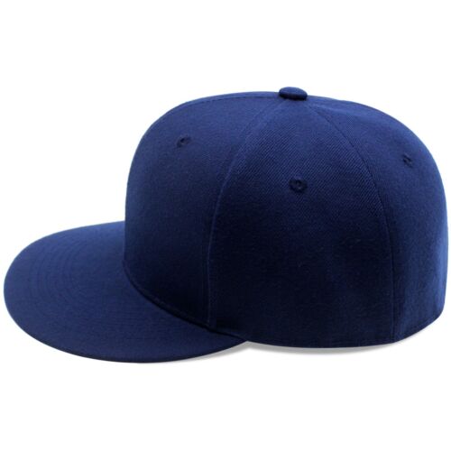 Flat Bill Fitted Cap Solid Colors
